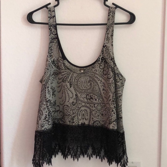Free People Tea Room Burnout Crop - Picture 2 of 4